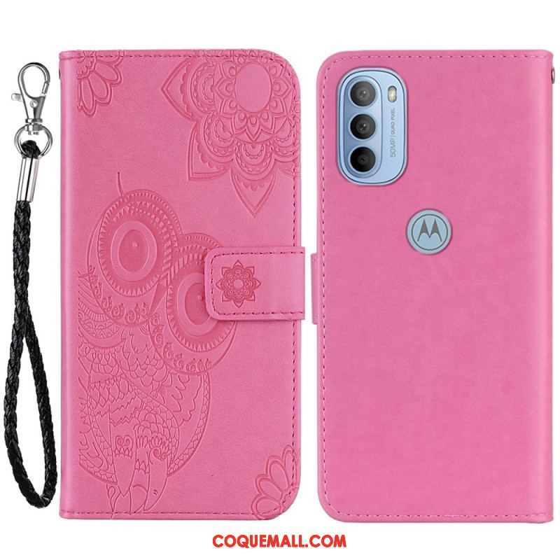 Housse Moto G41 / G31 Hibou Mandala