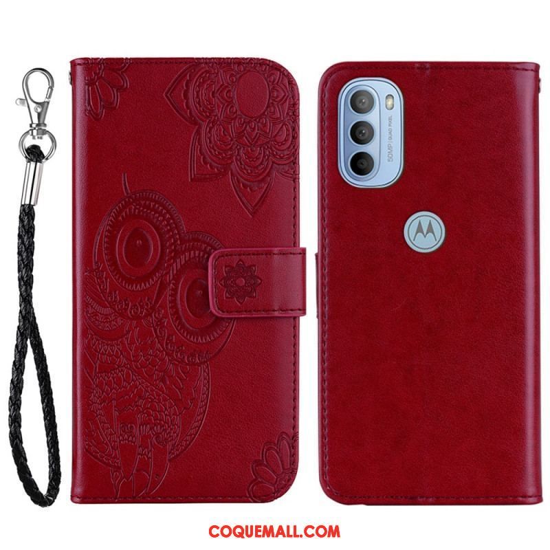 Housse Moto G41 / G31 Hibou Mandala