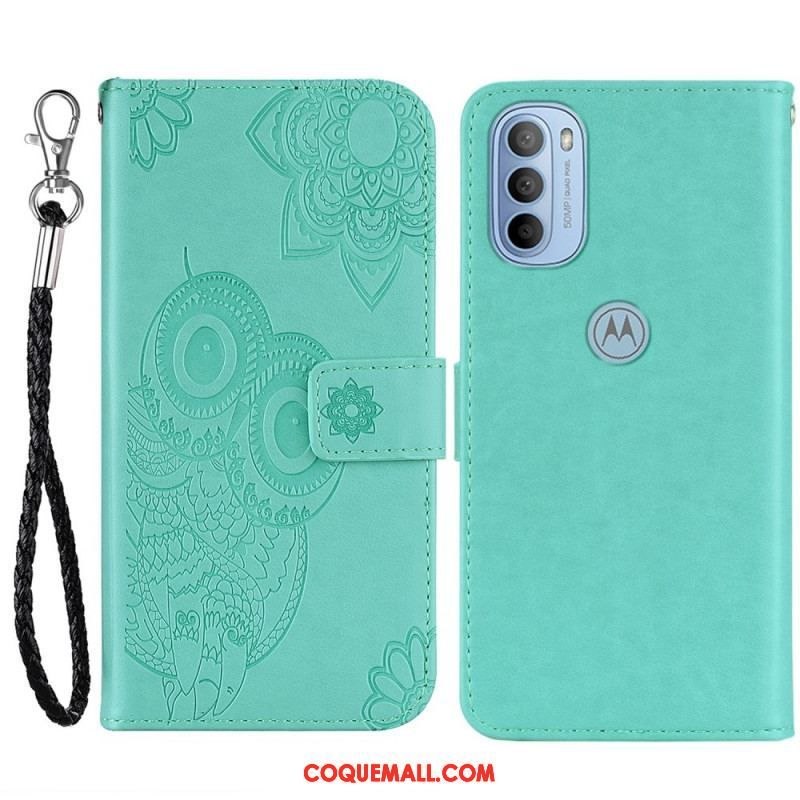 Housse Moto G41 / G31 Hibou Mandala