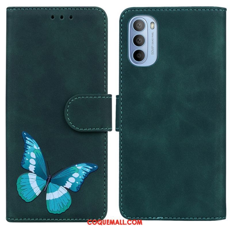 Housse Moto G41 / G31 Skin-Touch Papillon