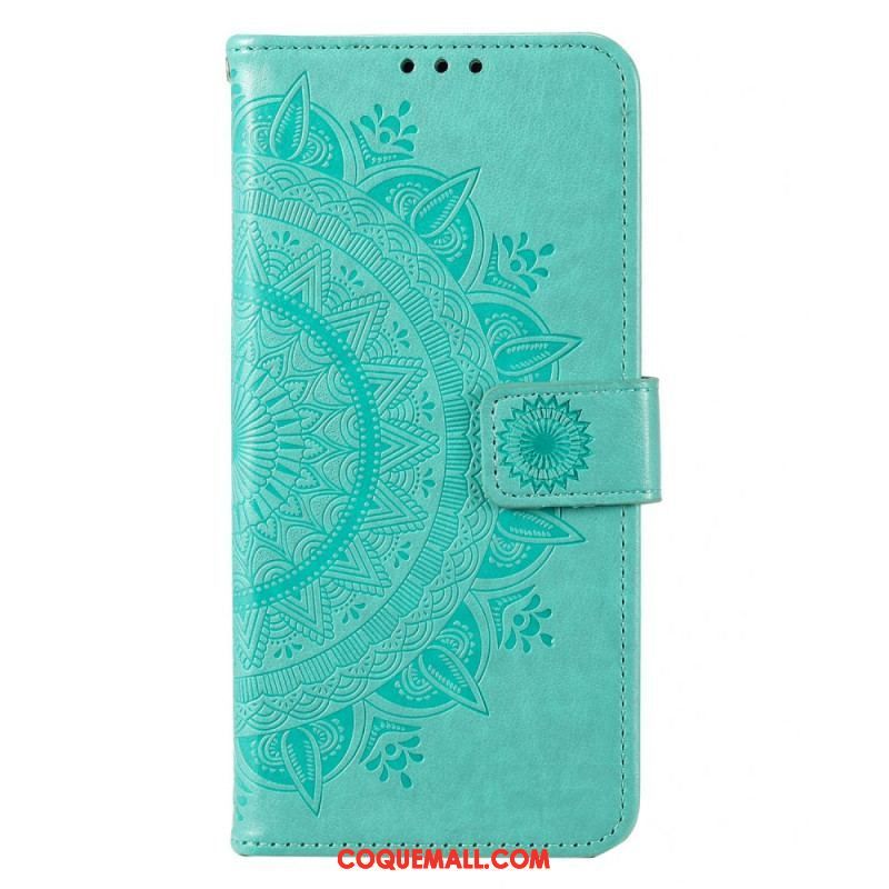 Housse Moto G73 5G Mandala Soleil