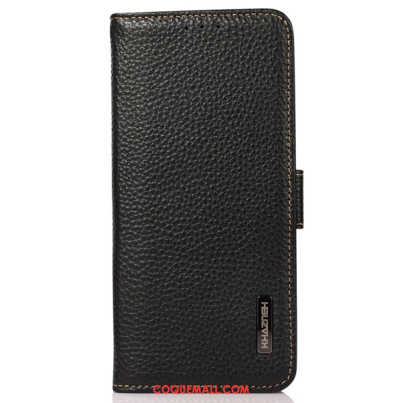 Housse OnePlus 12 5G Cuir Blocage RFID KHAZNEH