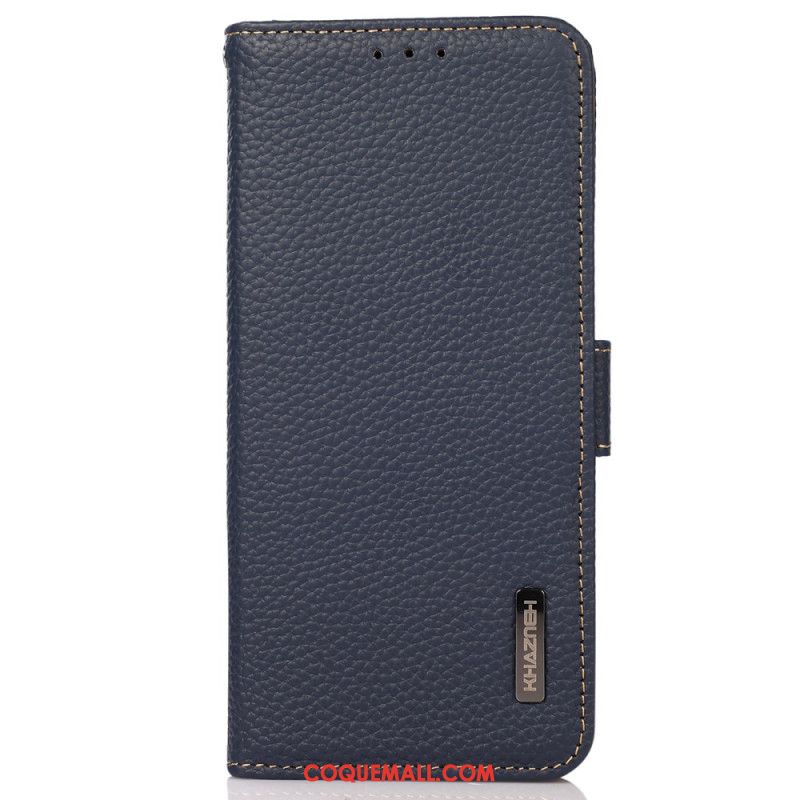 Housse OnePlus 12 5G Cuir Blocage RFID KHAZNEH