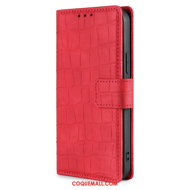 Housse OnePlus 12 5G Effet Crocodile