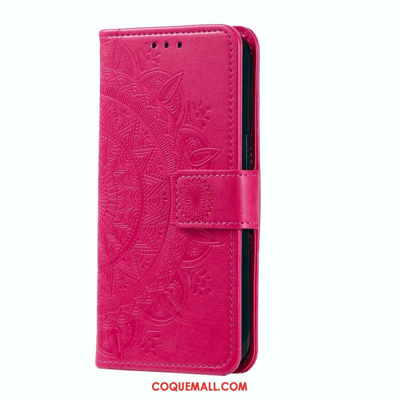 Housse OnePlus 12 5G Fleur Mandala avec Lanière