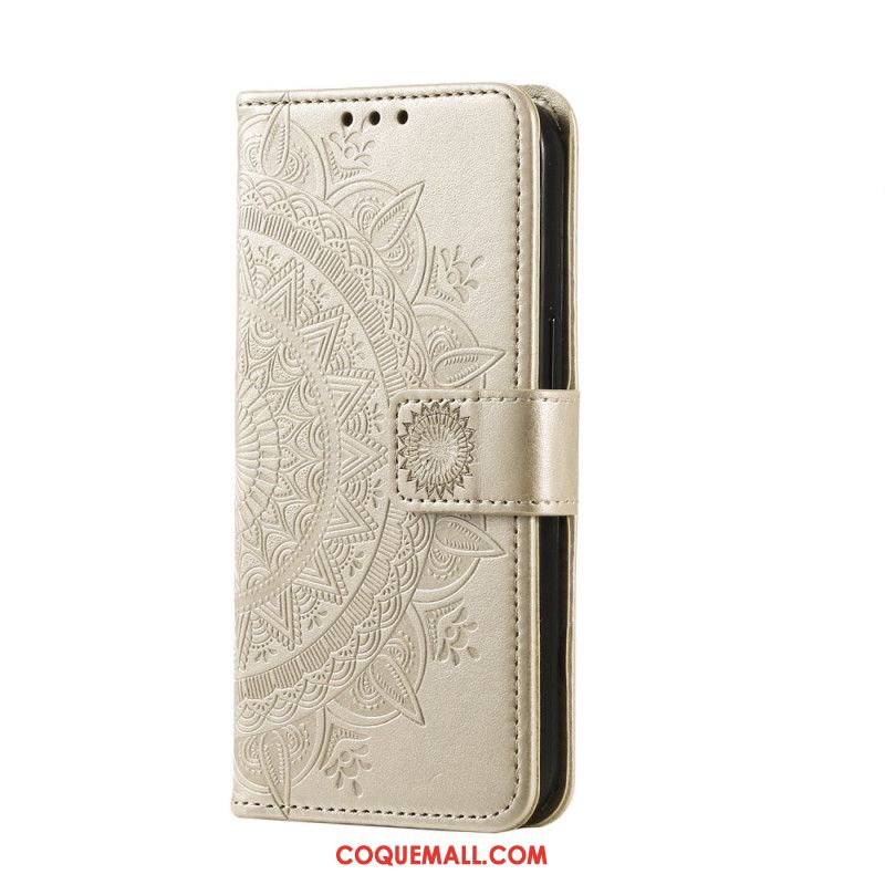 Housse OnePlus 12 5G Fleur Mandala avec Lanière