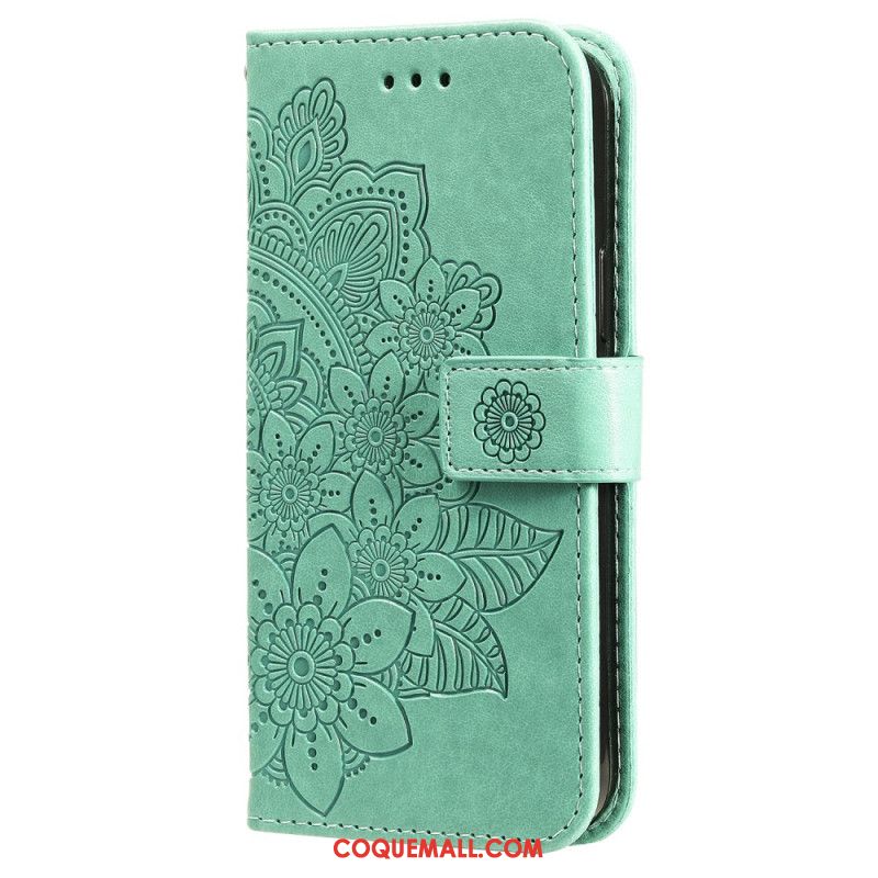 Housse OnePlus 12 5G Fleur Motif Floral à Lanière