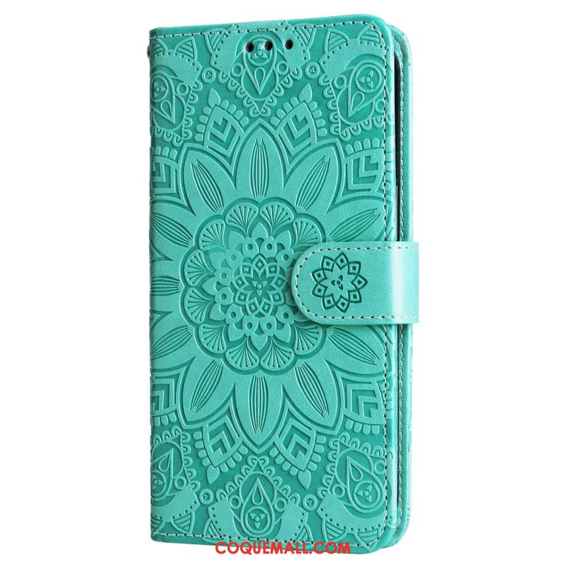 Housse OnePlus 12 5G Motif Tournesol à Lanière