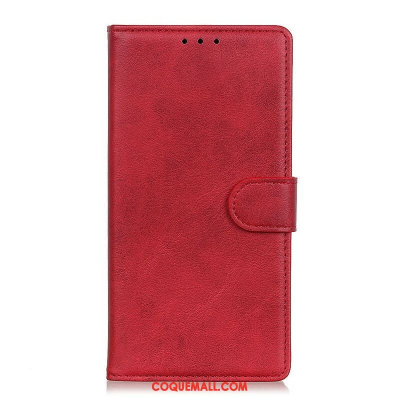 Housse OnePlus Nord 2 5G Matte Effet Cuir Rétro