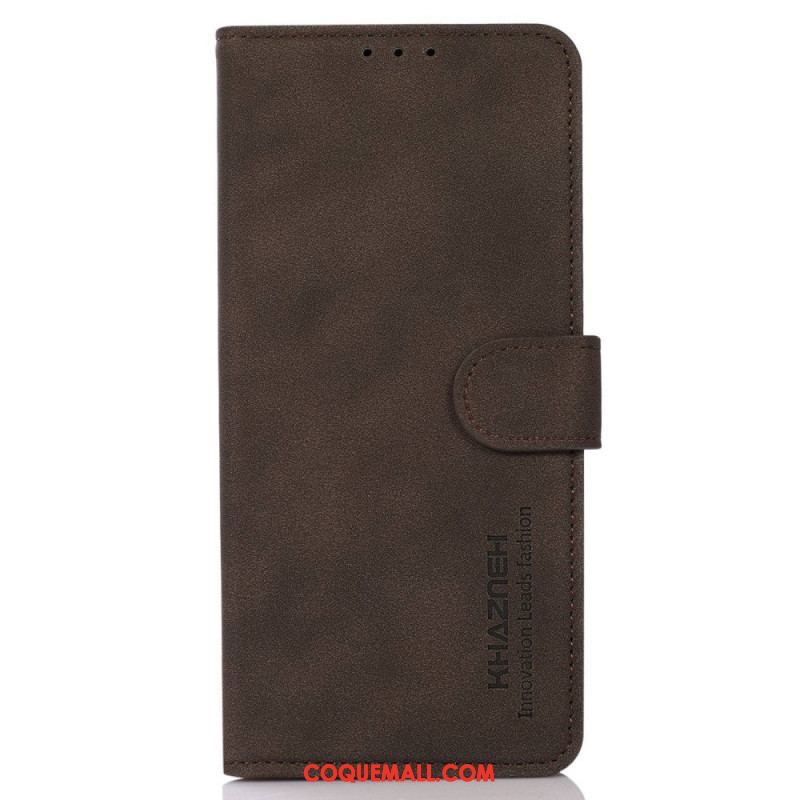 Housse OnePlus Nord 2T 5G Simili Cuir Vintage KHAZNEH