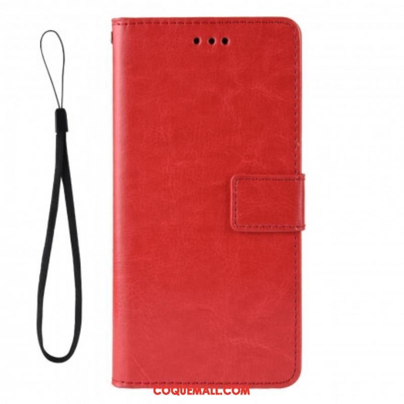 Housse Oppo A15 Simili Cuir Flashy