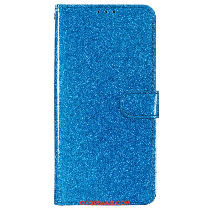 Housse Oppo A98 5G Paillettes à Lanière