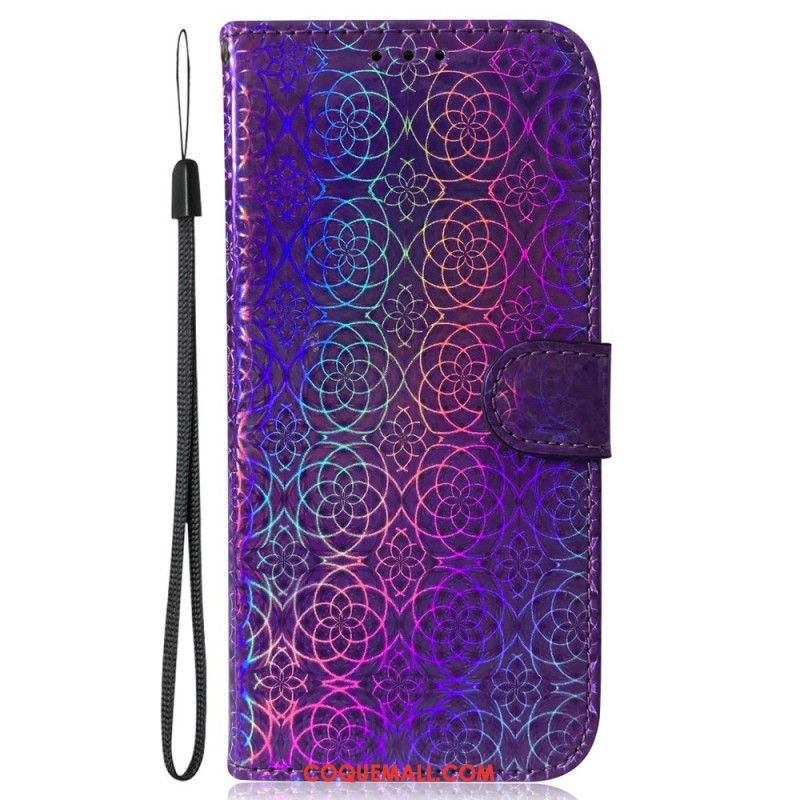 Housse Oppo Reno 11 5G Style Disco à Lanière