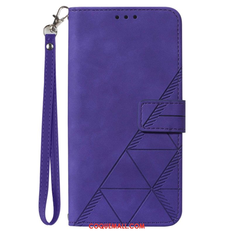 Housse Oppo Reno 11 5G Triangles à Bandoulière