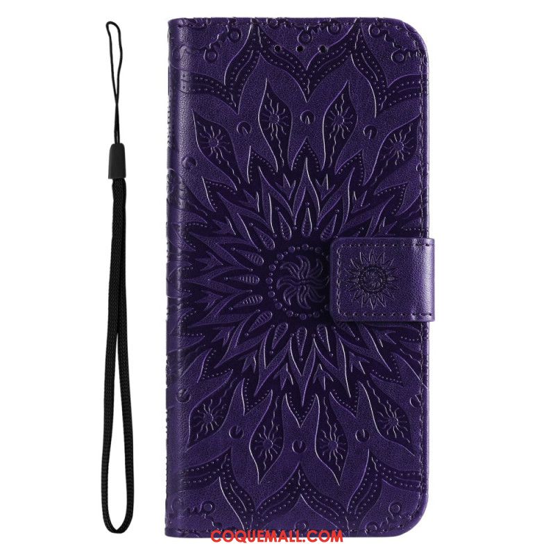 Housse Oppo Reno 11 Pro 5G Motif Mandala à Lanière