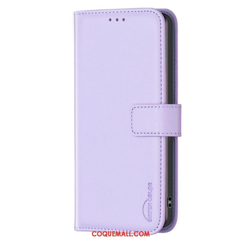 Housse Oppo Reno 11F 5G Simili Cuir BINFEN COLOR