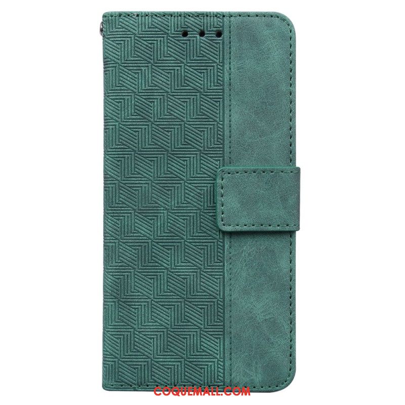 Housse Oppo Reno 11F Motif Tissé à Lanière