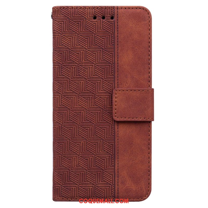 Housse Oppo Reno 11F Motif Tissé à Lanière