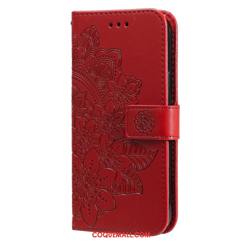 Housse Oppo Reno 12 5G Impression Mandala à Lanière