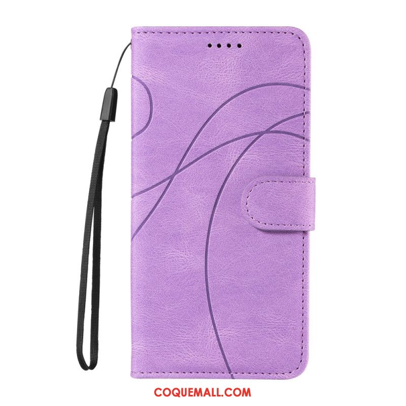 Housse Oppo Reno 12 5G Lignes Ondulées