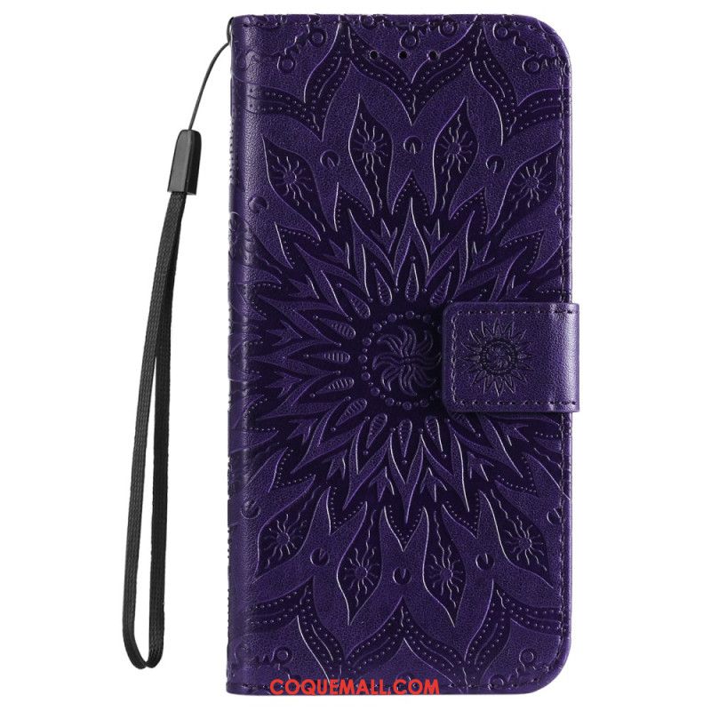 Housse Oppo Reno 12 5G Mandala à Lanière