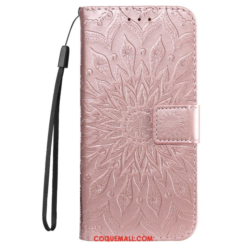 Housse Oppo Reno 12 5G Mandala à Lanière