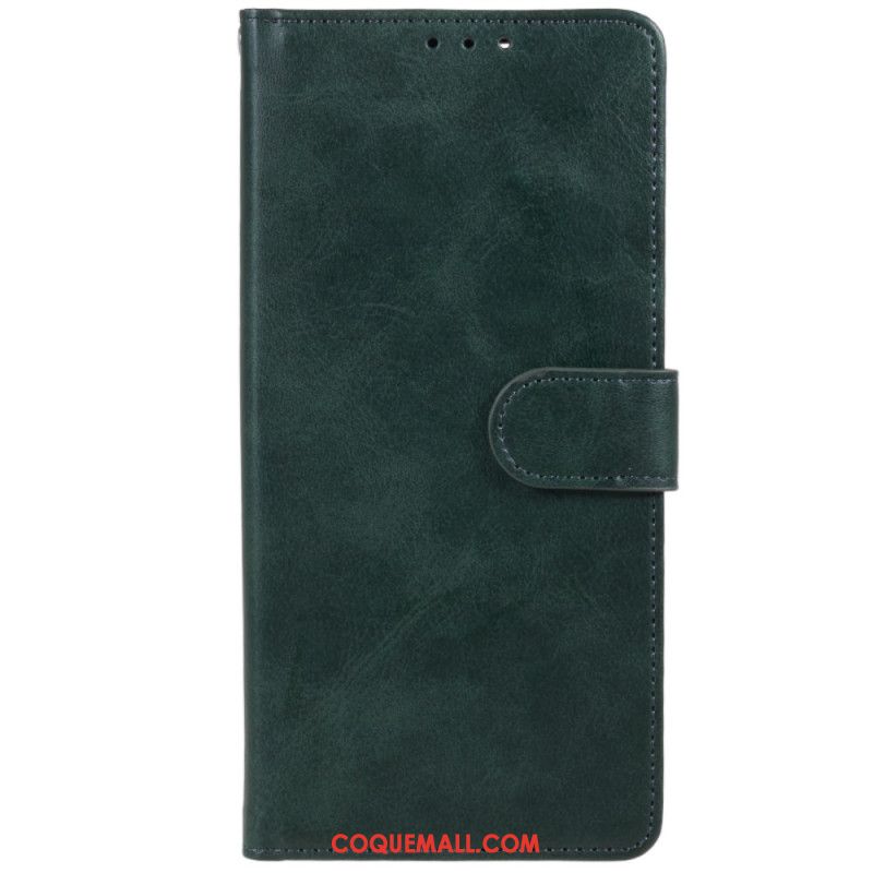 Housse Oppo Reno 12 5G Simili Cuir à Lanière