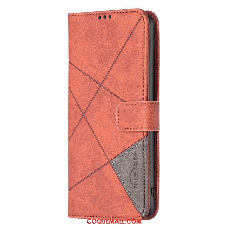 Housse Oppo Reno 12F 5G Motif Géométrique BINFEN COLOR