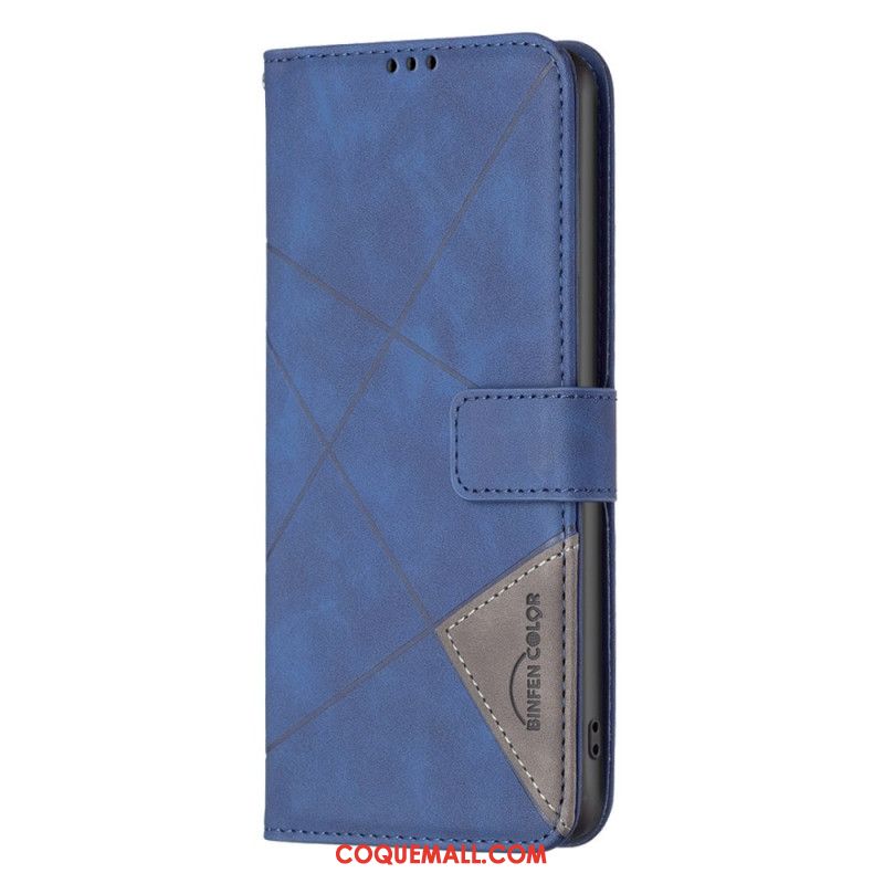 Housse Oppo Reno 12F 5G Motif Géométrique BINFEN COLOR