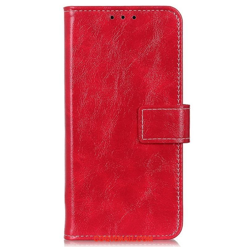 Housse Oppo Reno 7 Vernie avec Coutures