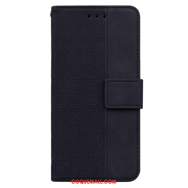 Housse Oppo Reno11 5G Motif Tissé à Lanière