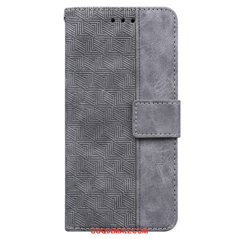 Housse Oppo Reno11 5G Motif Tissé à Lanière