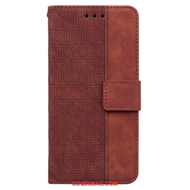 Housse Oppo Reno11 5G Motif Tissé à Lanière