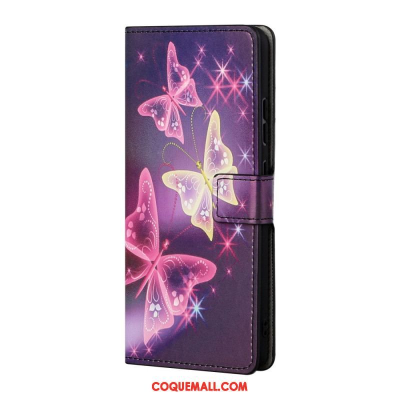 Housse Samsung Galaxy A13 5G / A04s Papillons et Fleurs