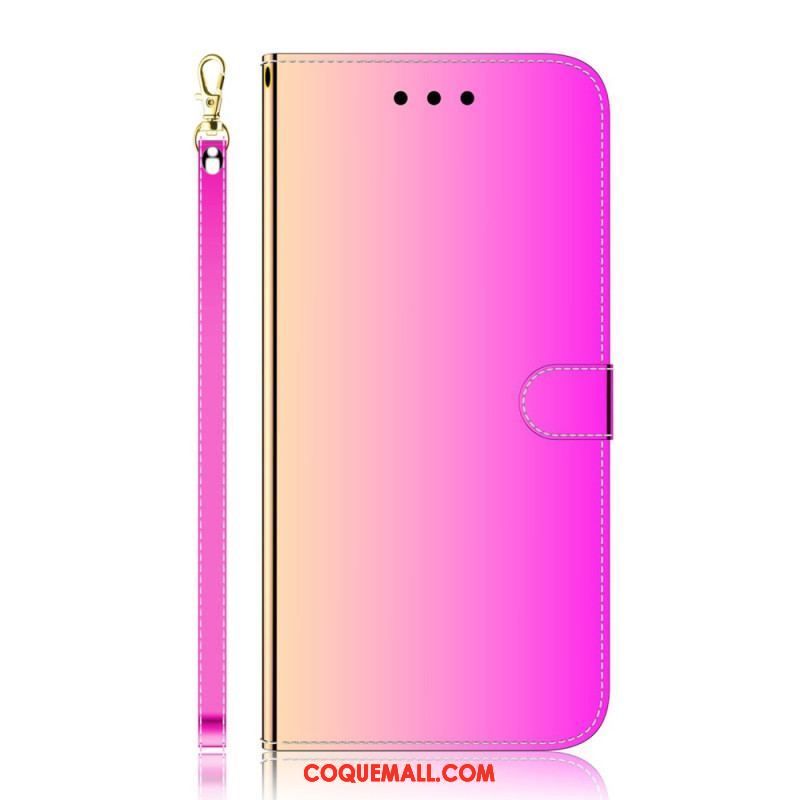 Housse Samsung Galaxy A13 5G / A04s Simili Cuir Couverture Miroir