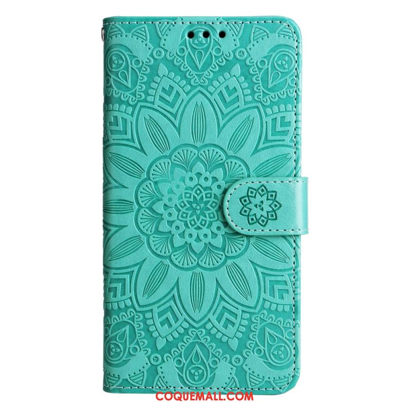 Housse Samsung Galaxy A15 5G Impression Mandala avec Lanière