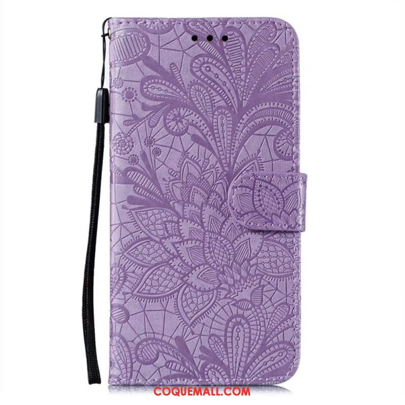 Housse Samsung Galaxy A16 4G / 5G Motif Floral et Lanière