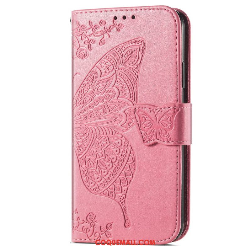 Housse Samsung Galaxy A16 4G / 5G Papillon Baroque