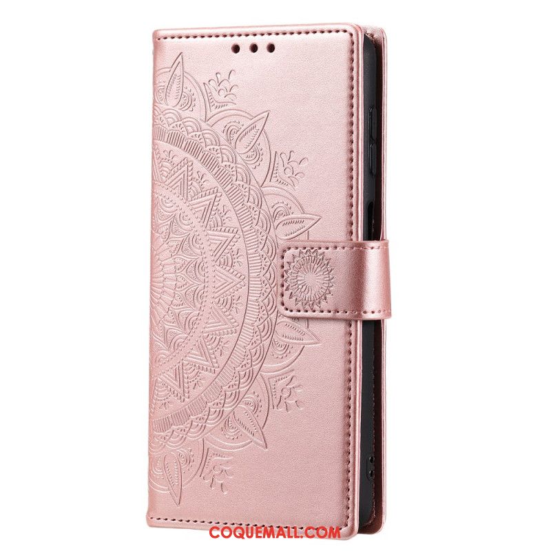 Housse Samsung Galaxy A55 5G Mandala Soleil à Lanière