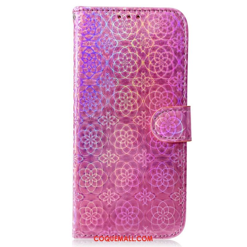 Housse Samsung Galaxy A55 5G Style Disco à Lanière