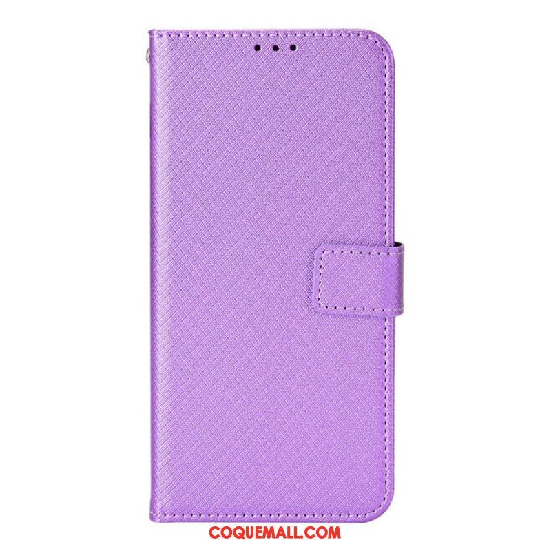 Housse Samsung Galaxy M23 5G Motif Texturé avec Lanière