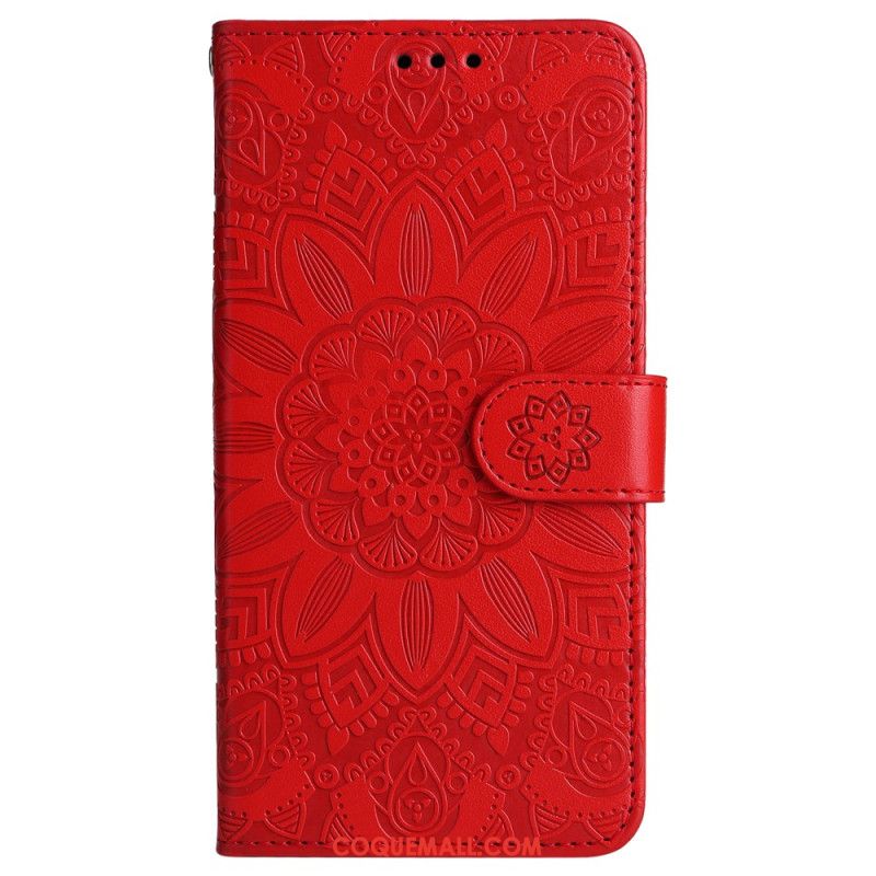 Housse Samsung Galaxy M55 5G Mandala avec Lanière