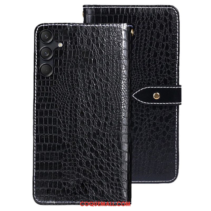 Housse Samsung Galaxy M55 5G Style Crocodile IDEWEI