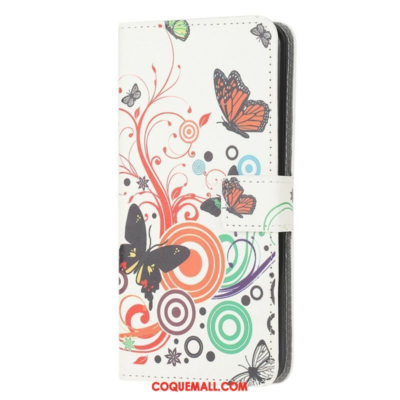 Housse Samsung Galaxy S20 FE Papillons et Fleurs