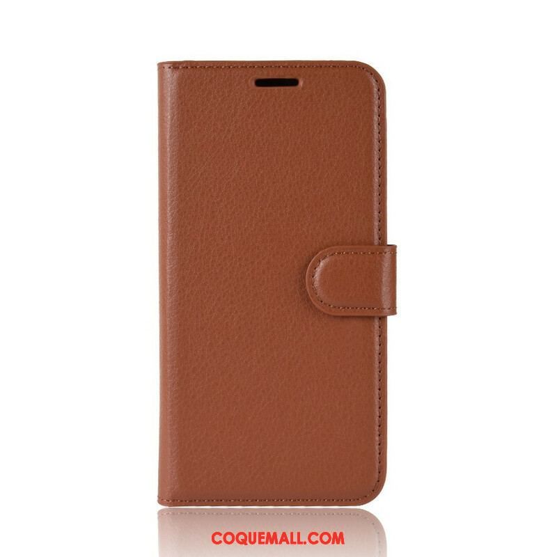 Housse Samsung Galaxy S20 FE Simili Cuir Litchi Classique