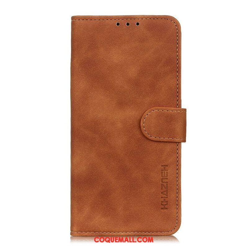 Housse Samsung Galaxy S20 Ultra Effet Cuir Vintage KHAZNEH