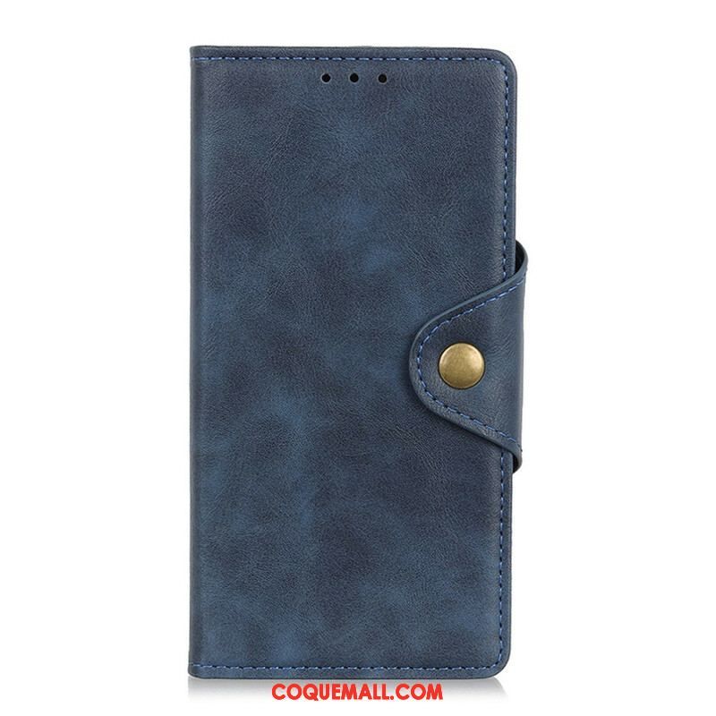 Housse Samsung Galaxy S21 5G Simili Cuir Vintage Bouton