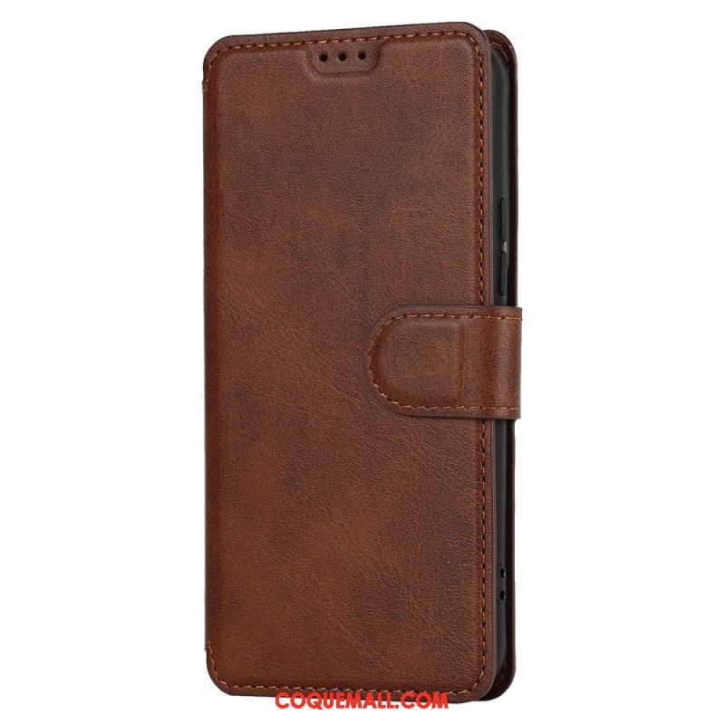 Housse Samsung Galaxy S22 5G Effet Cuir Vintage Mat