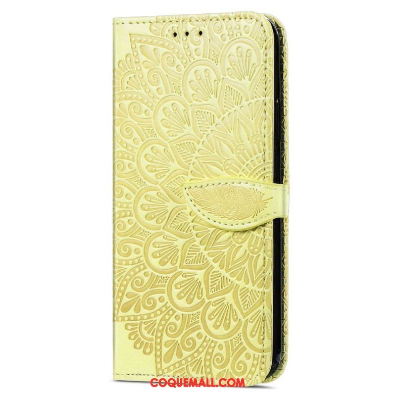 Housse Samsung Galaxy S22 Ultra 5G Feuilles Tribales