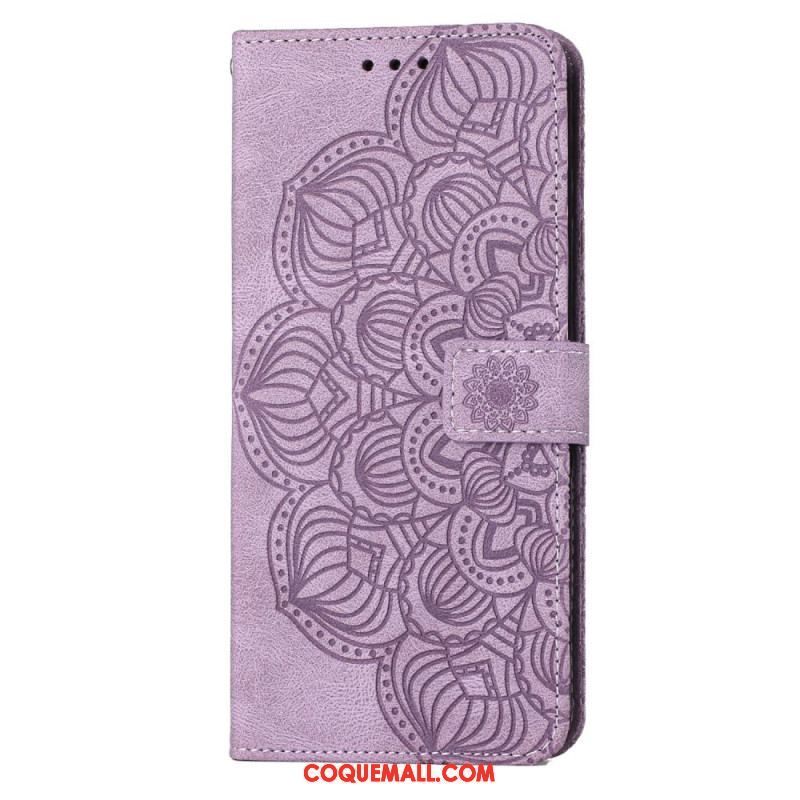 Housse Samsung Galaxy S23 5G Mandala à Lanière